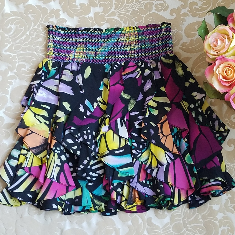 Catherine Malandrino Multicolor Mini Skirt